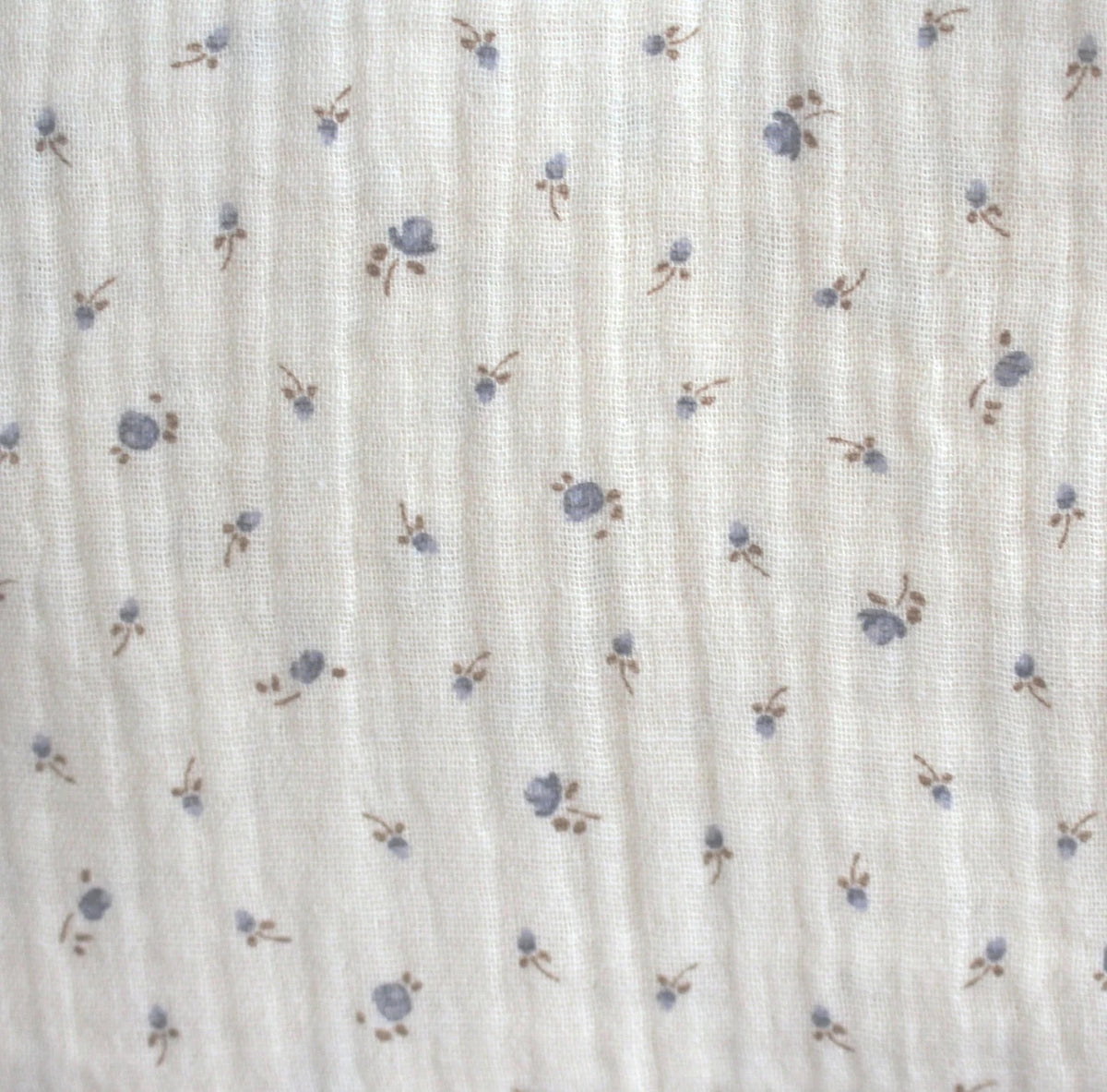 creme Petites Fleures Musselin