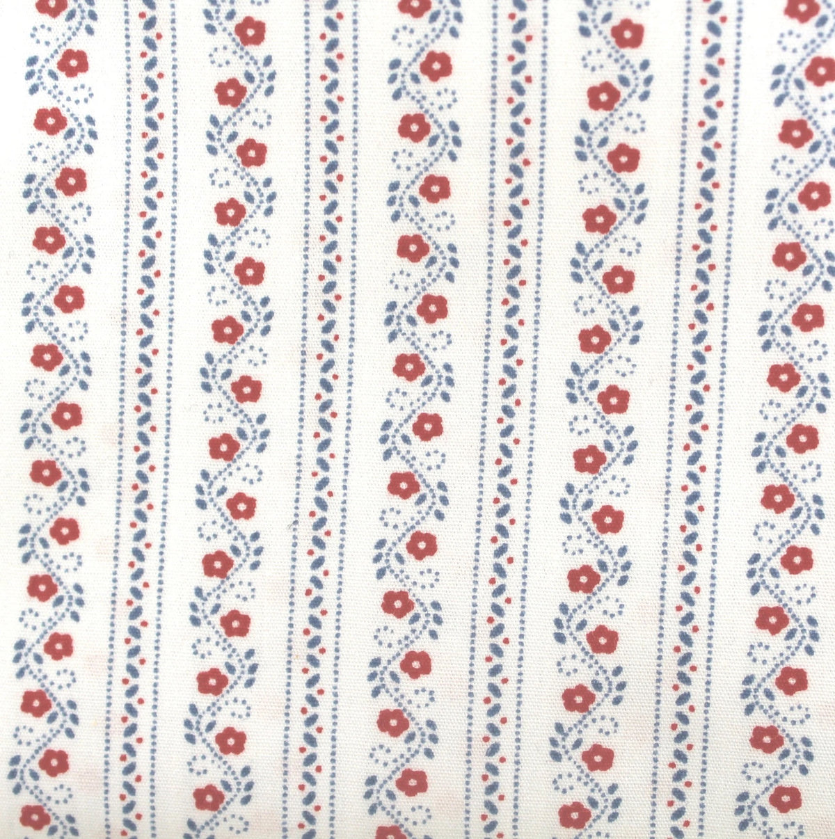 weiß / rot / blaue Girlande Schürzenstoff