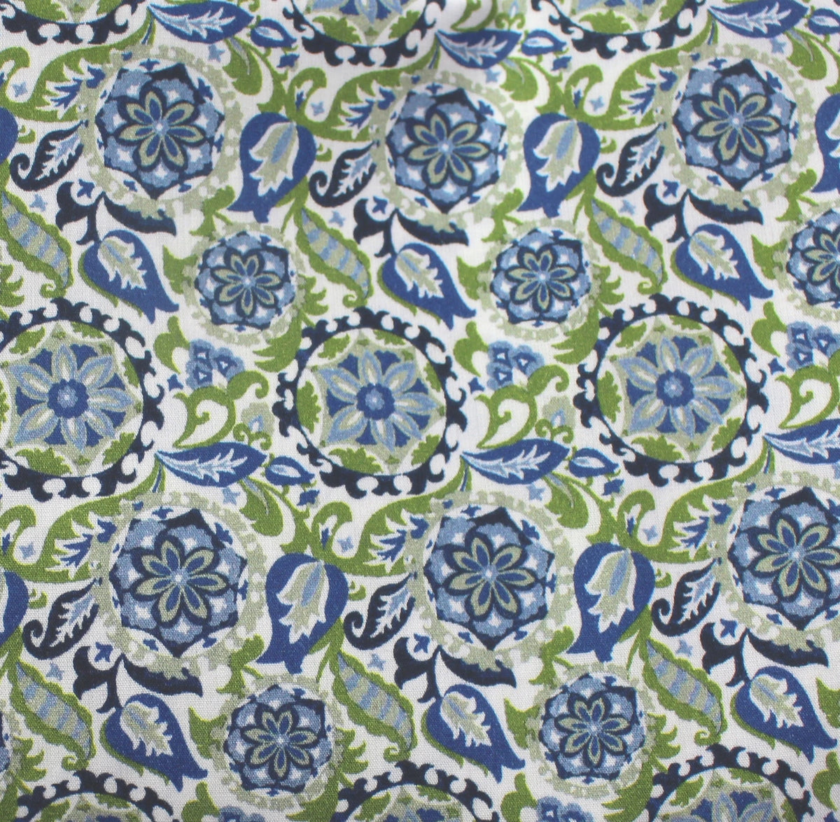blau grüner Blumenwirbel