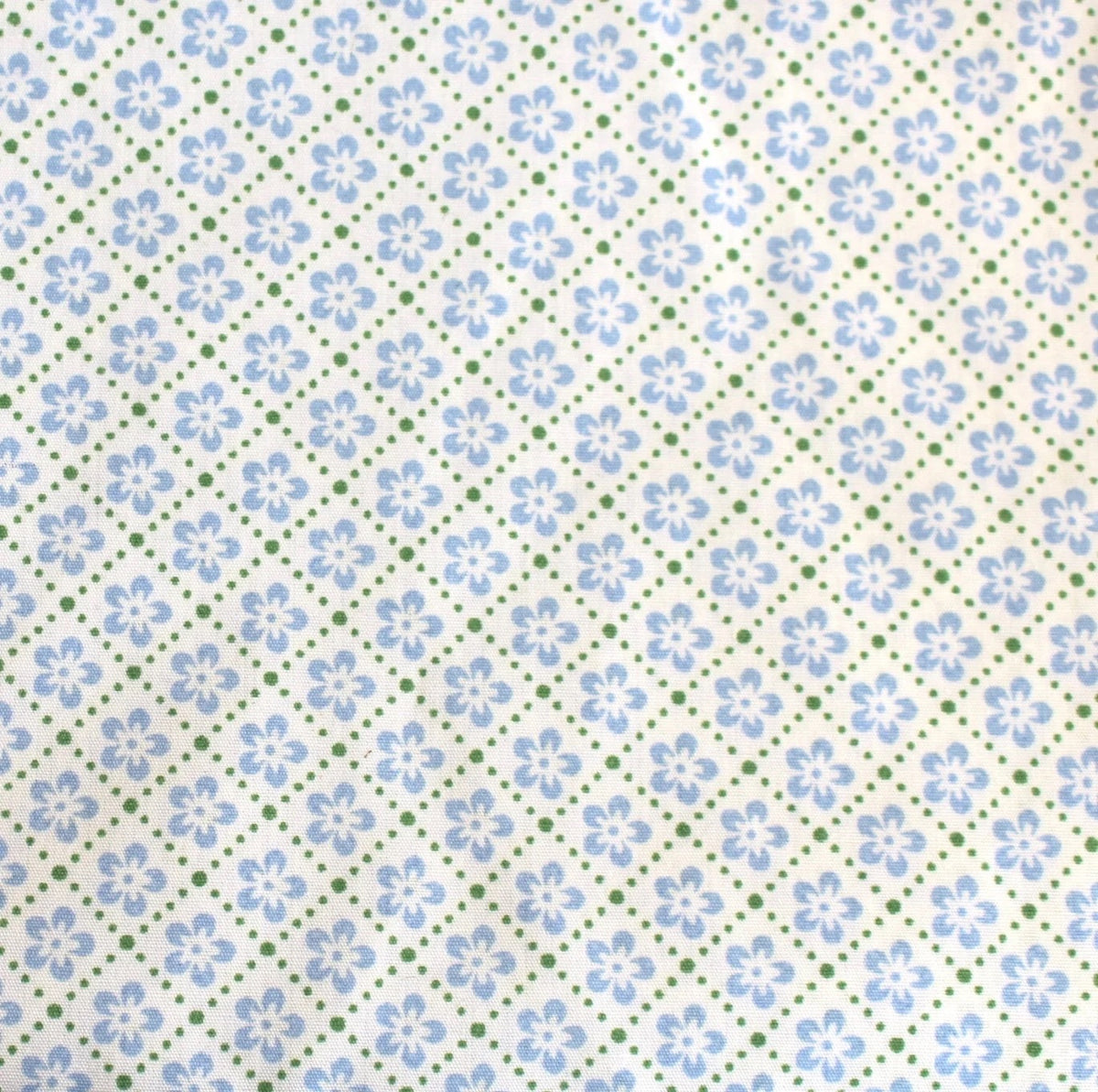 hellblau Blumenkaro