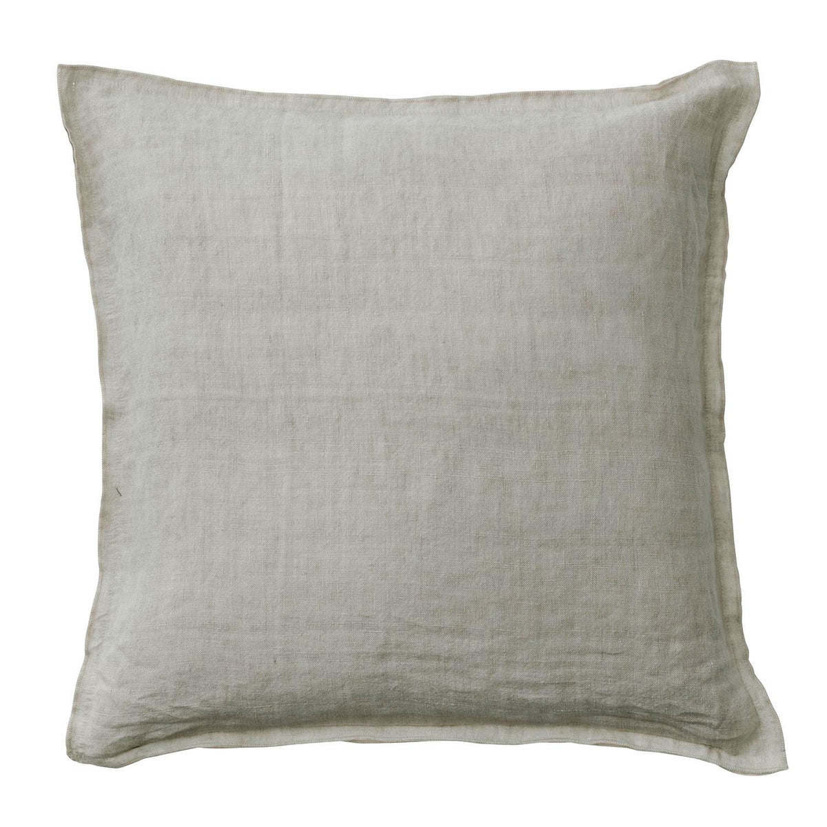 50x50 cm greybeige Leinen Kissenbezug BUNGALOW