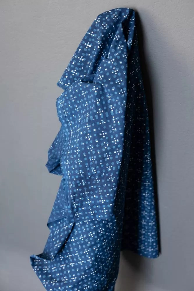 100 x 112 cm Indigo Pond Life Indian Cotton Merchant & Mills