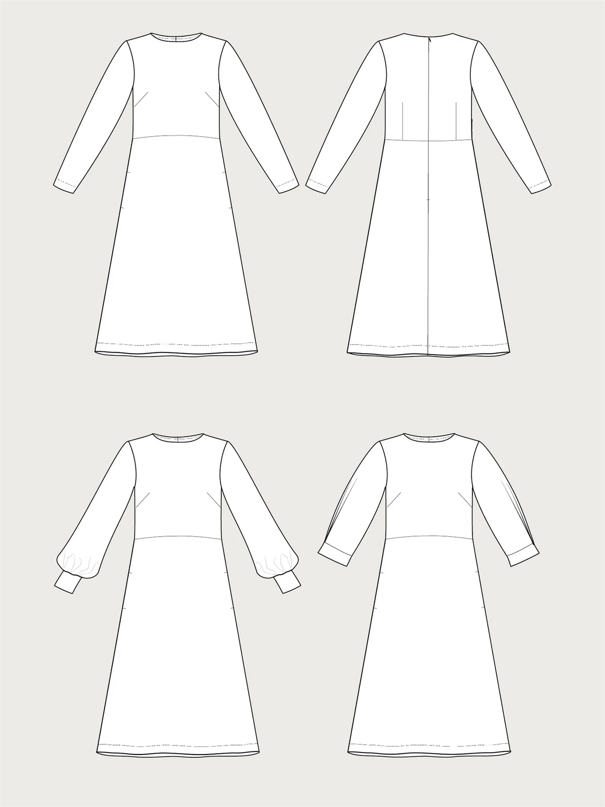 TAL  - MULTI SLEEVE MIDI DRESS - The Assembly Line
