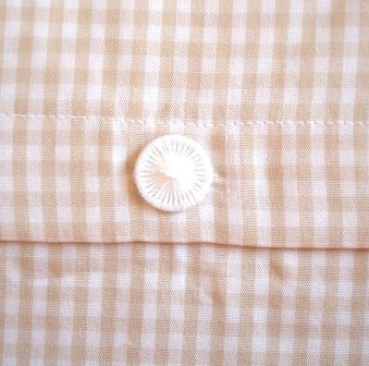 40 x 80 beige klein-kariert Einzelstück