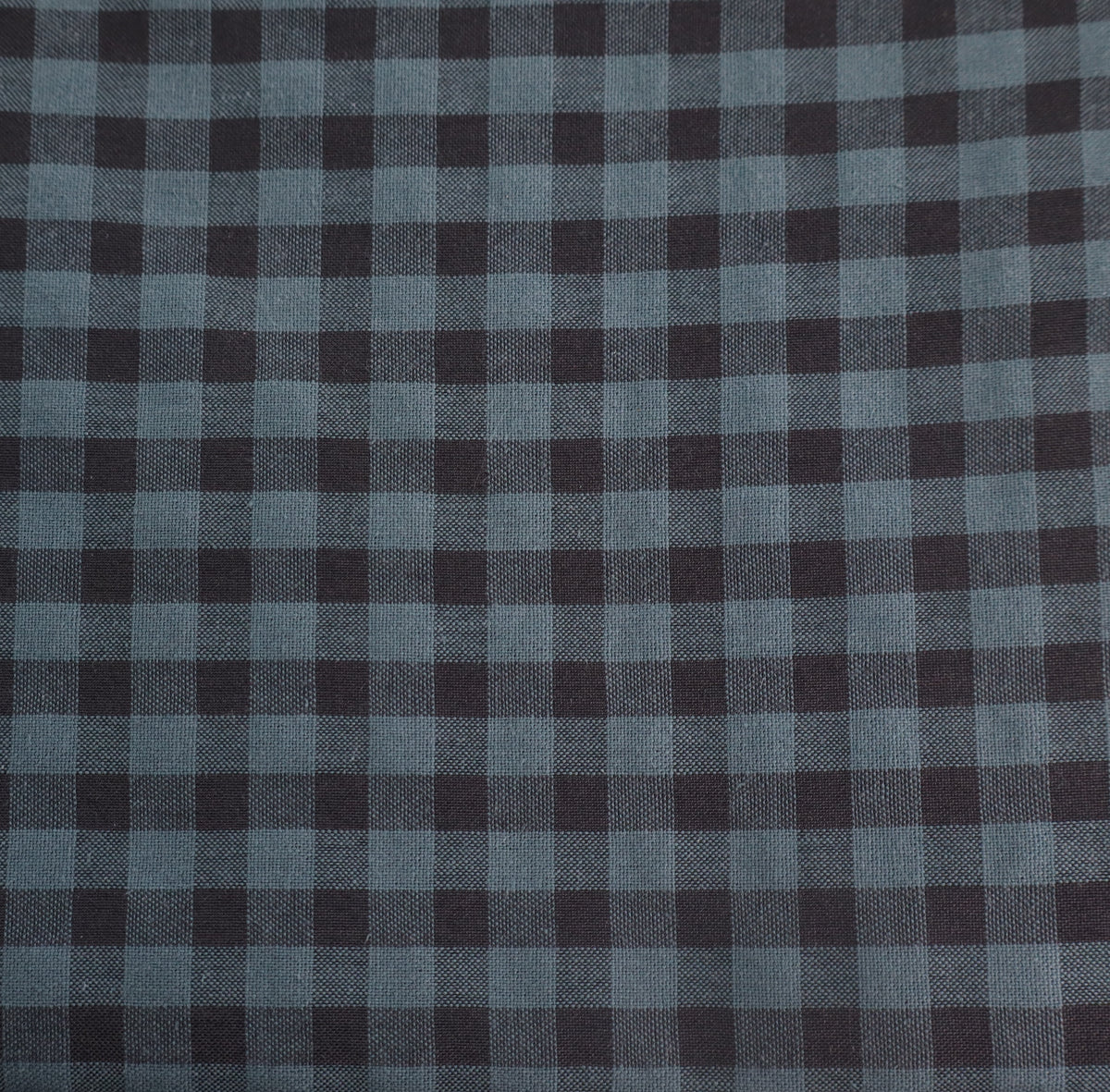 blau navy Karo 0,5 Seersucker