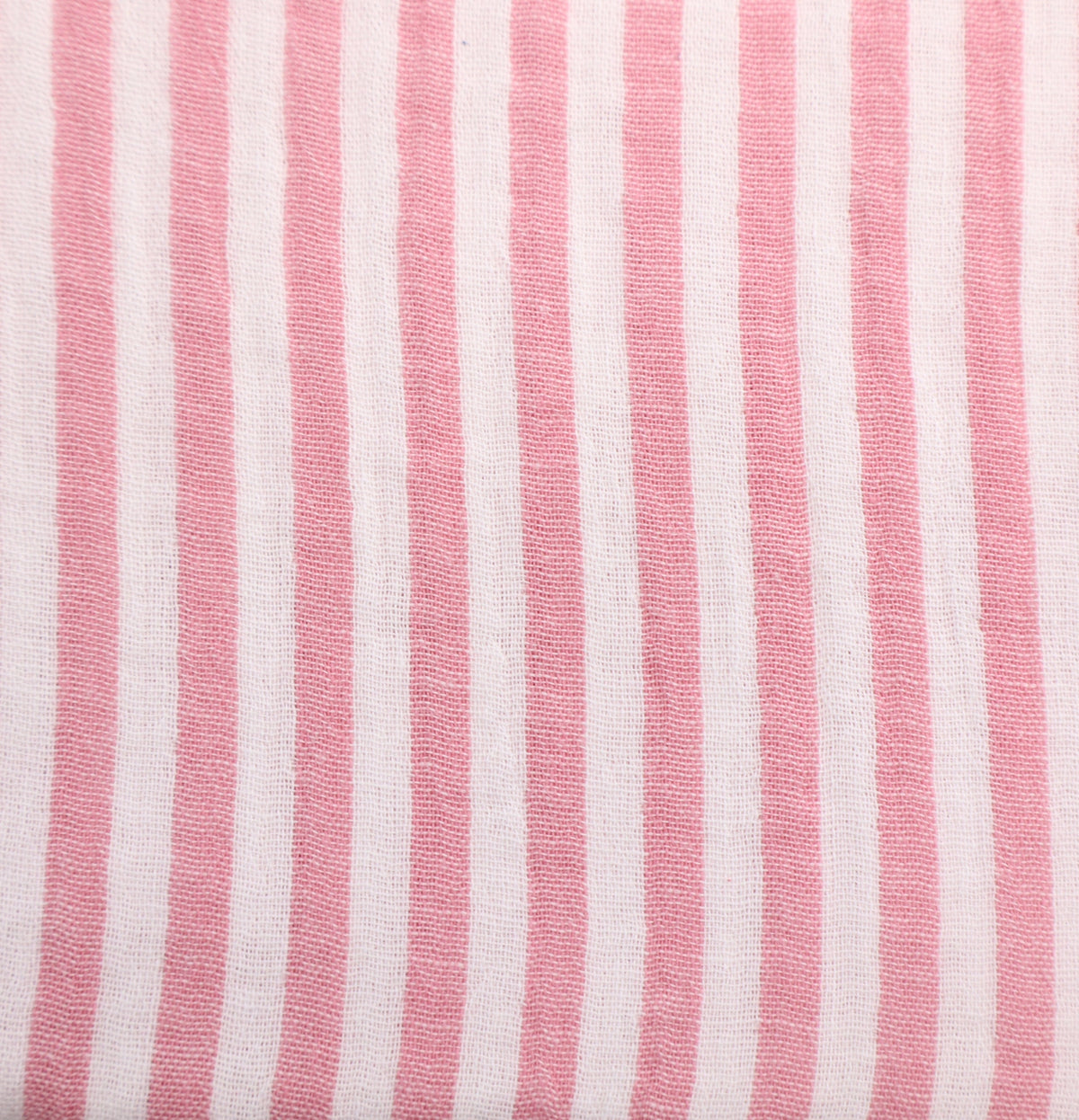 Musselin rosé gestreift