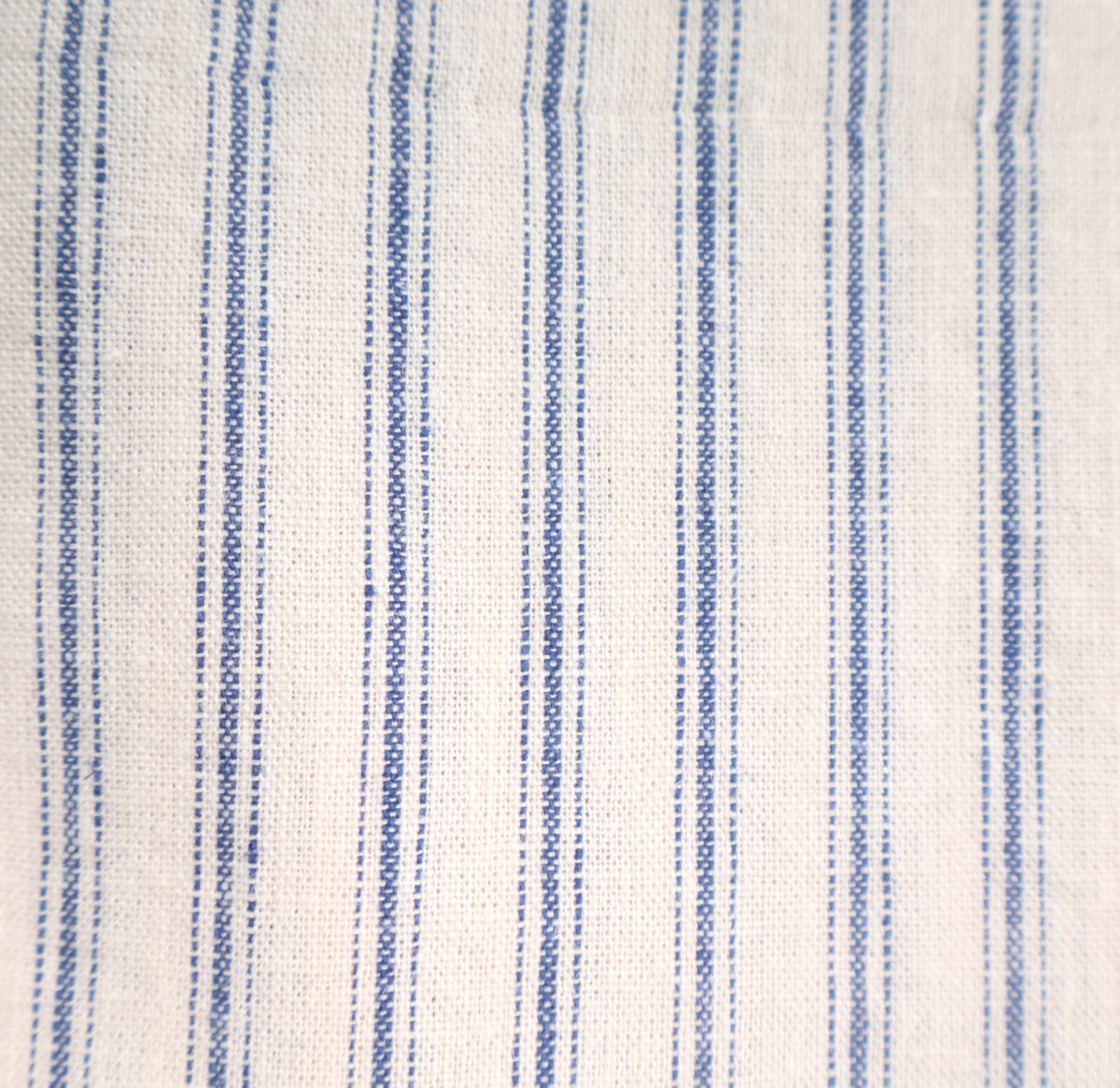 Streifen blau Nostalgie Leinen/Baumwolle