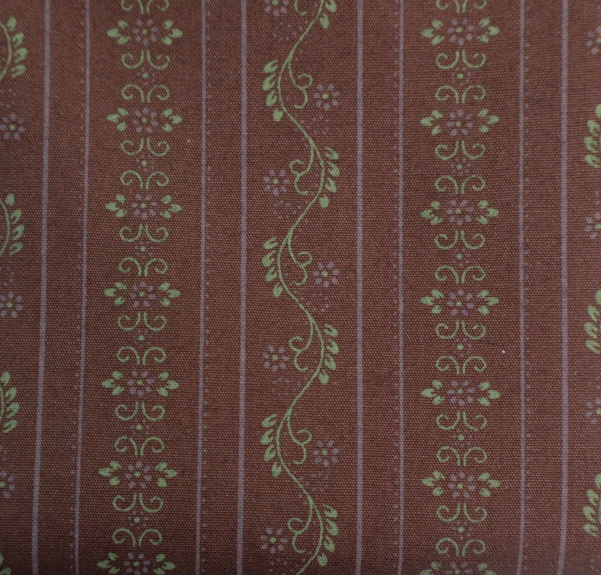 schoko grün Schürzenstoff