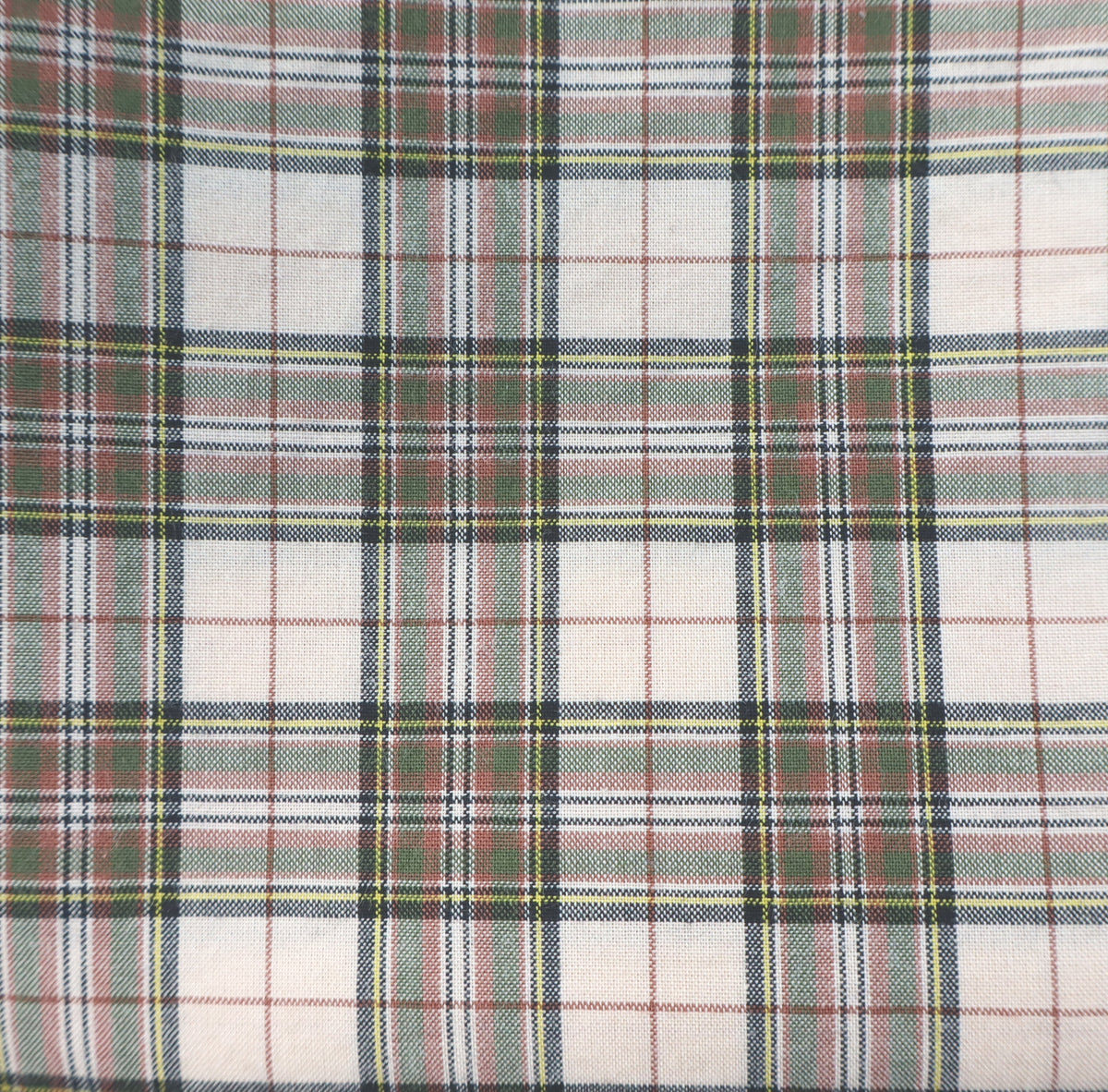 tartan check blue half-linen