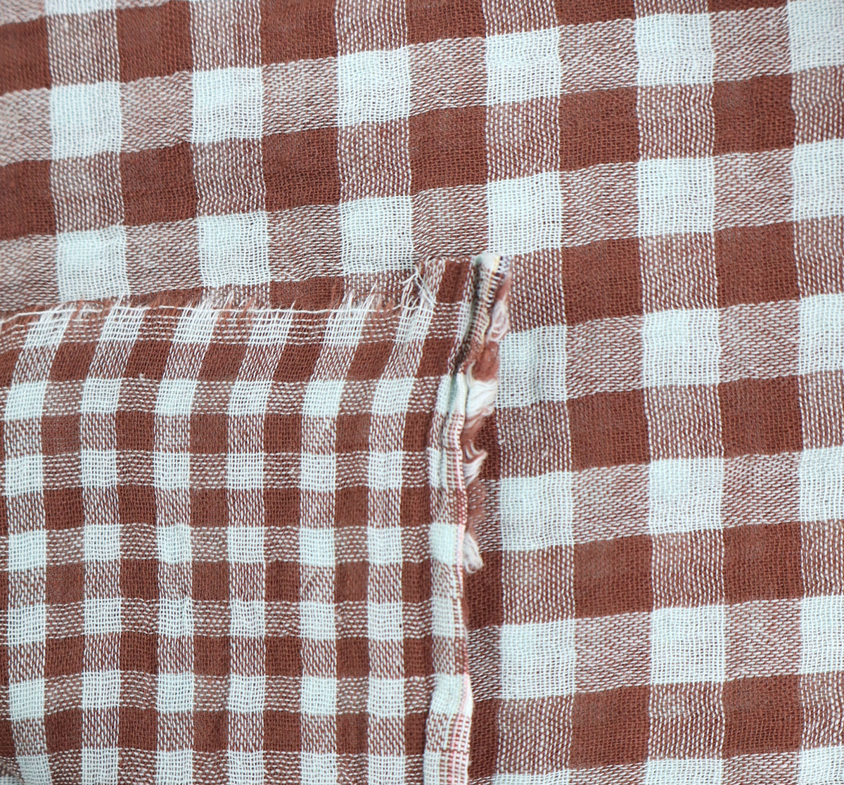 Muslin light blue striped