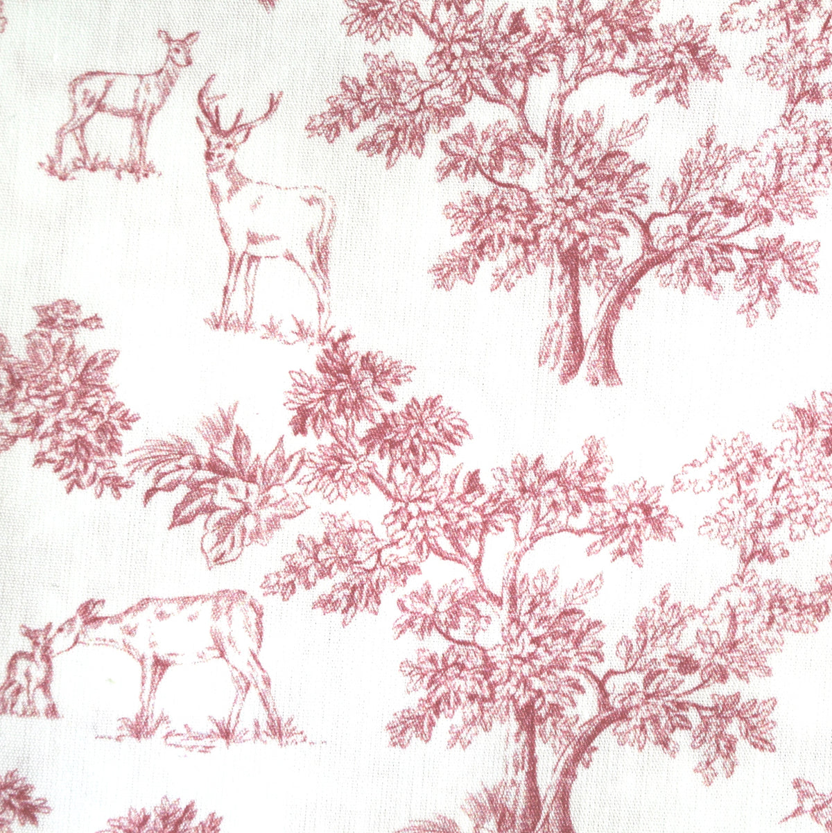 kirschrot Toile de Jouy