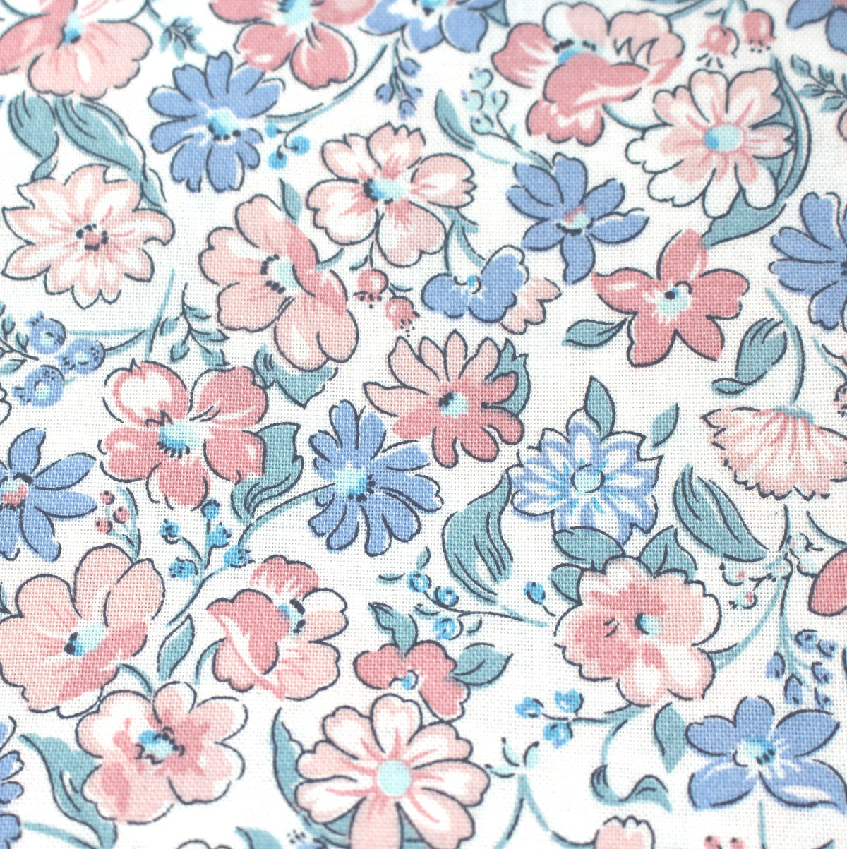hellblau rosa Floral Joy Liberty London