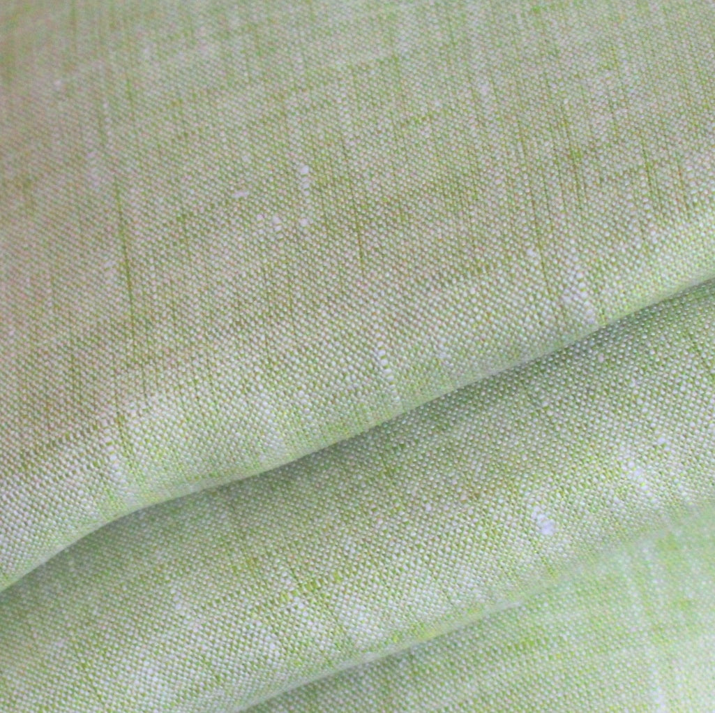 lime green linen light uni 175 cm wide