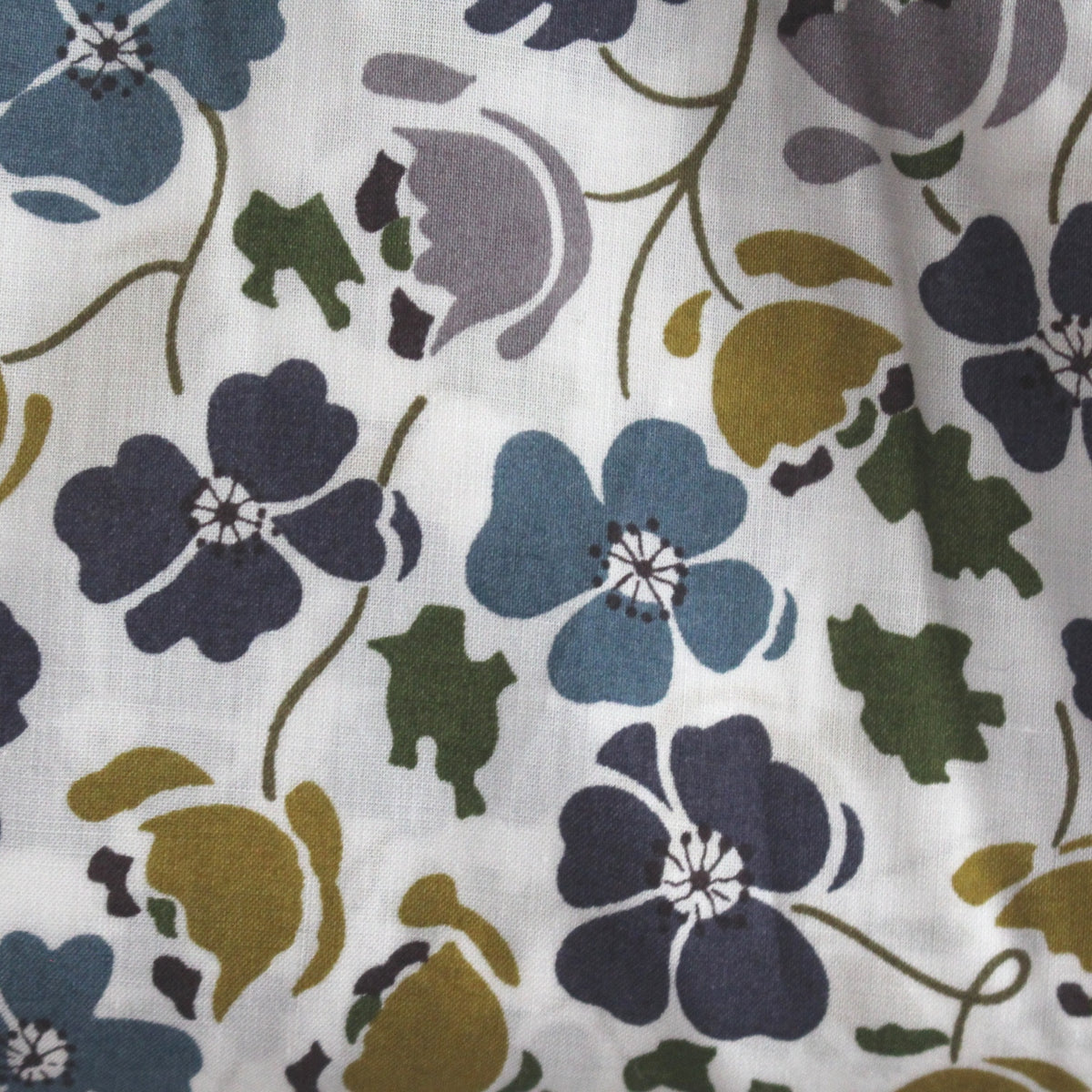 blau oliv Edie Tana Lawn  Liberty London