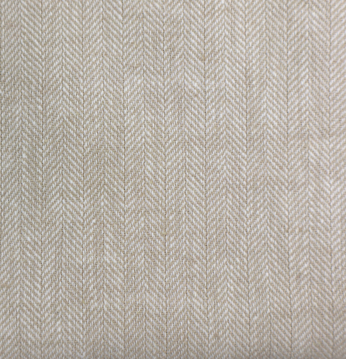 sand herringbone linen / cotton