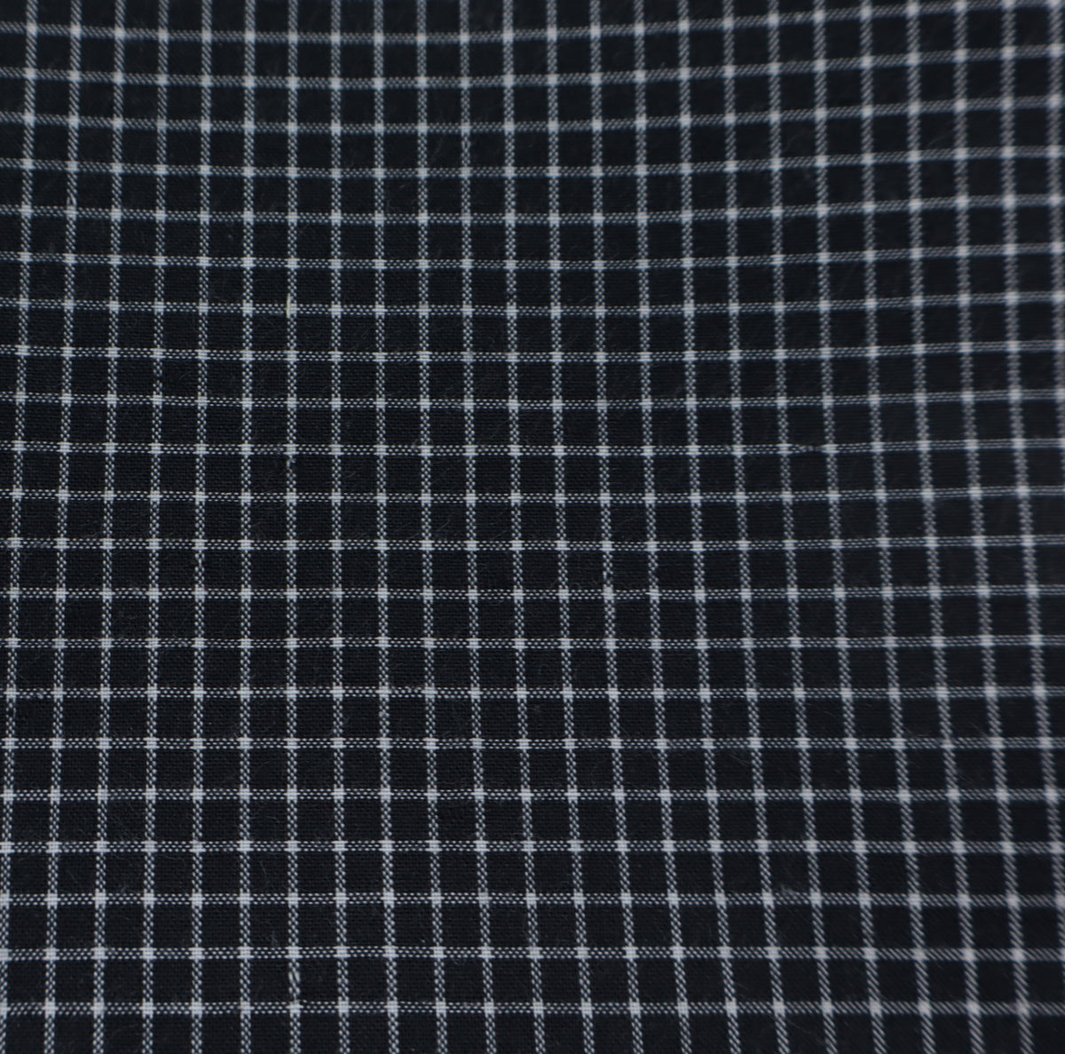 schwarz Karo Seersucker