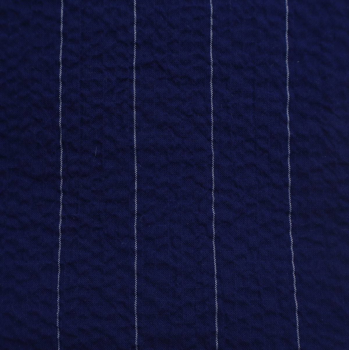 tintenblau gestreift Seersucker
