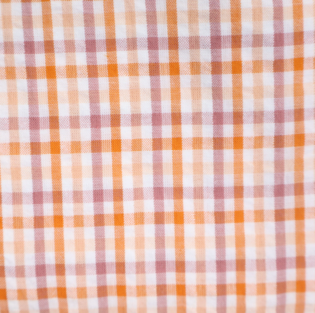 orange dunkelnude Karo Seersucker