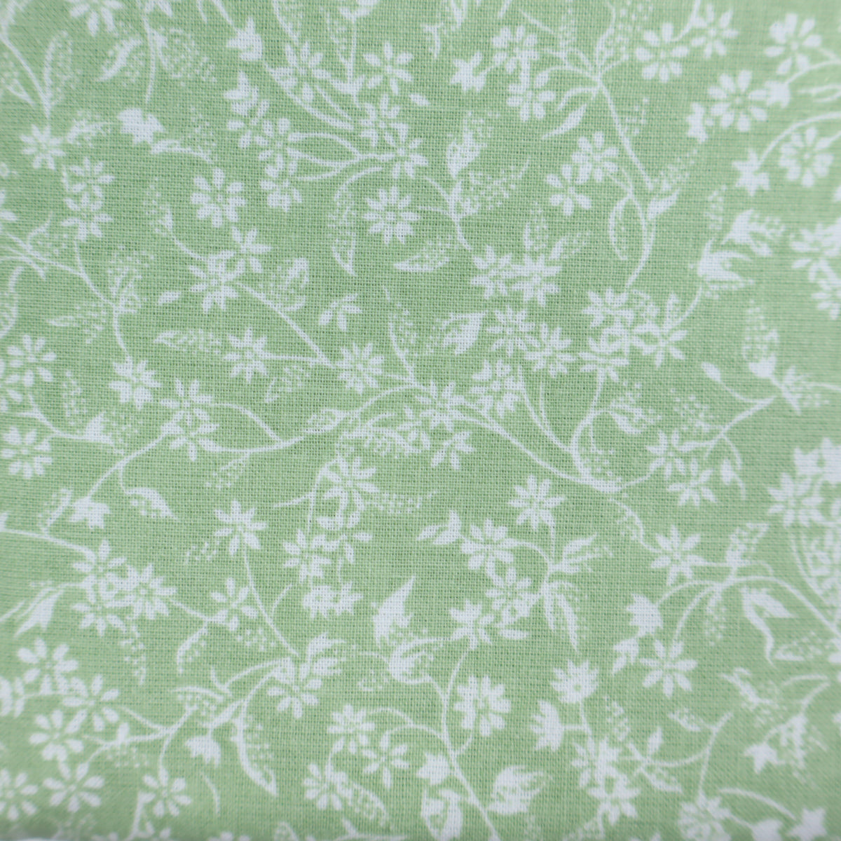 hellgrün Blumenranken 298 breit