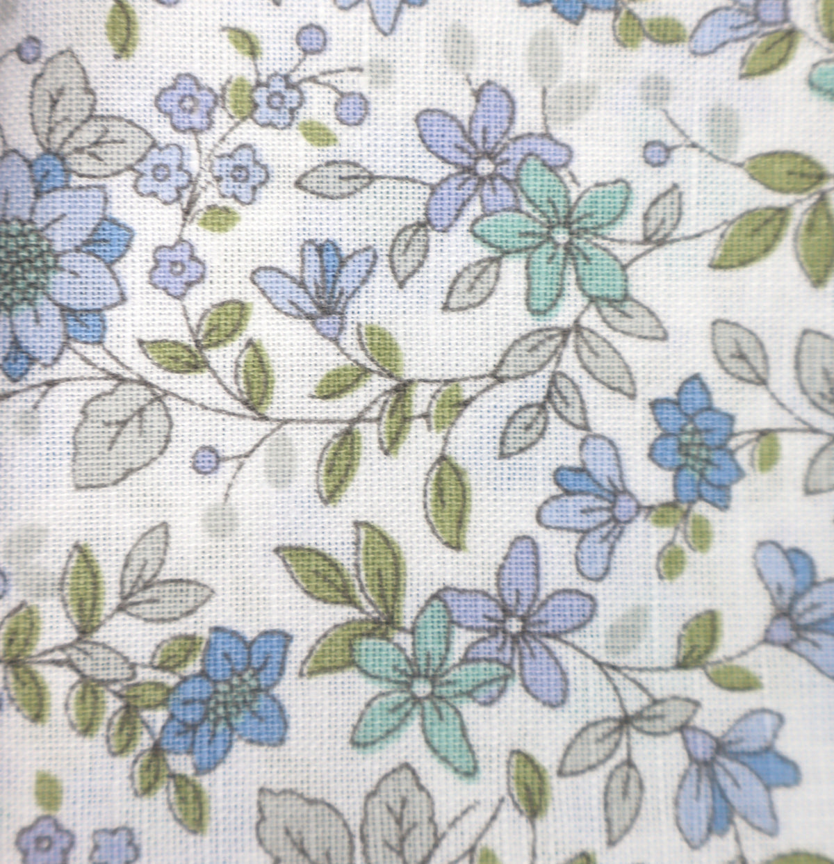 blue flower land half-linen