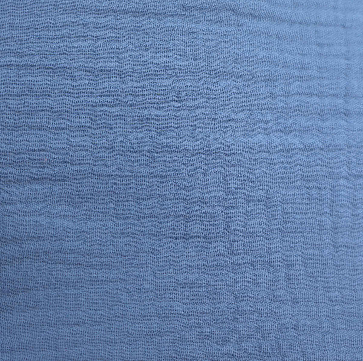 Musselin uni jeansblau