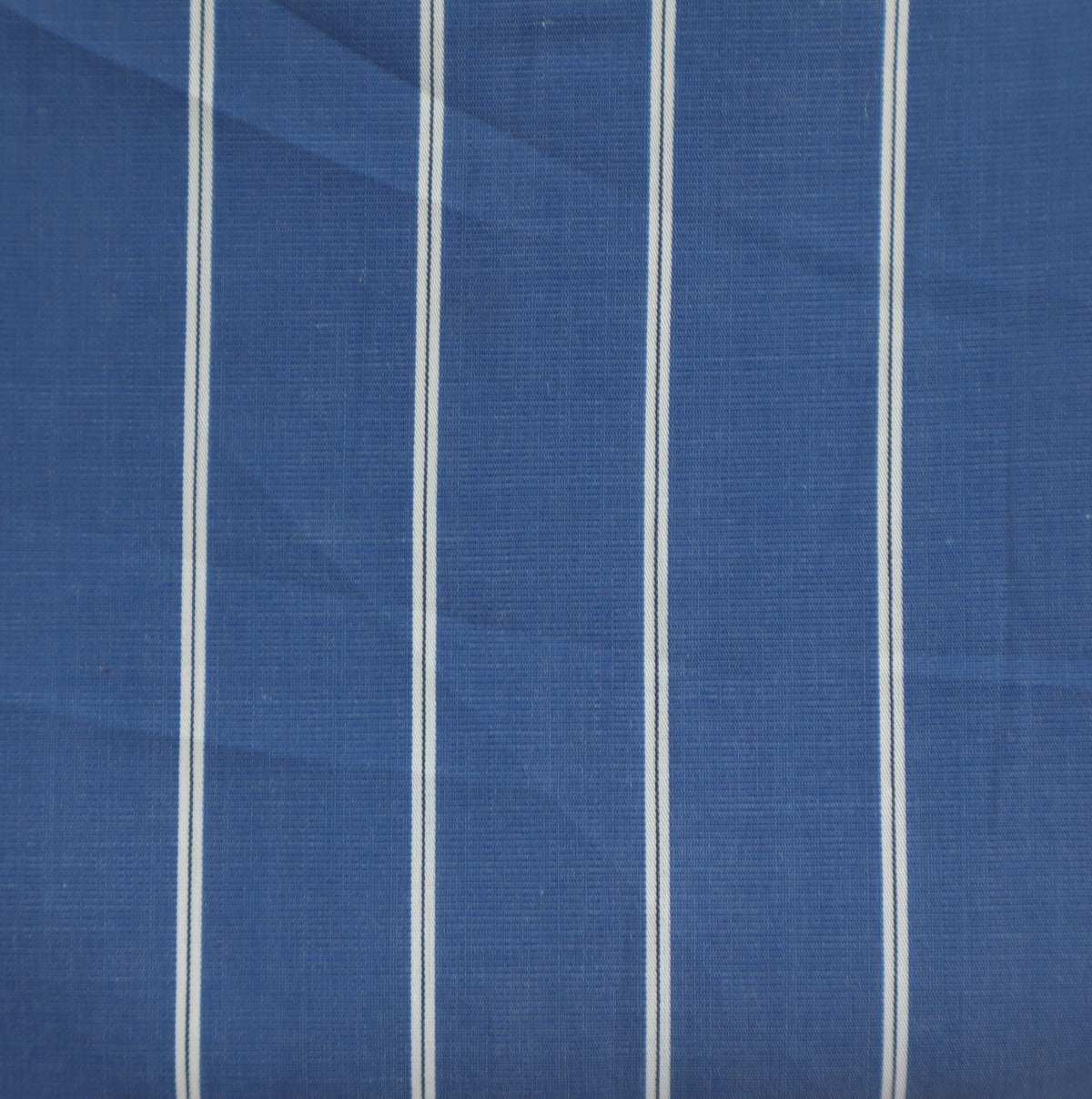 royalblau popeline à fines rayures