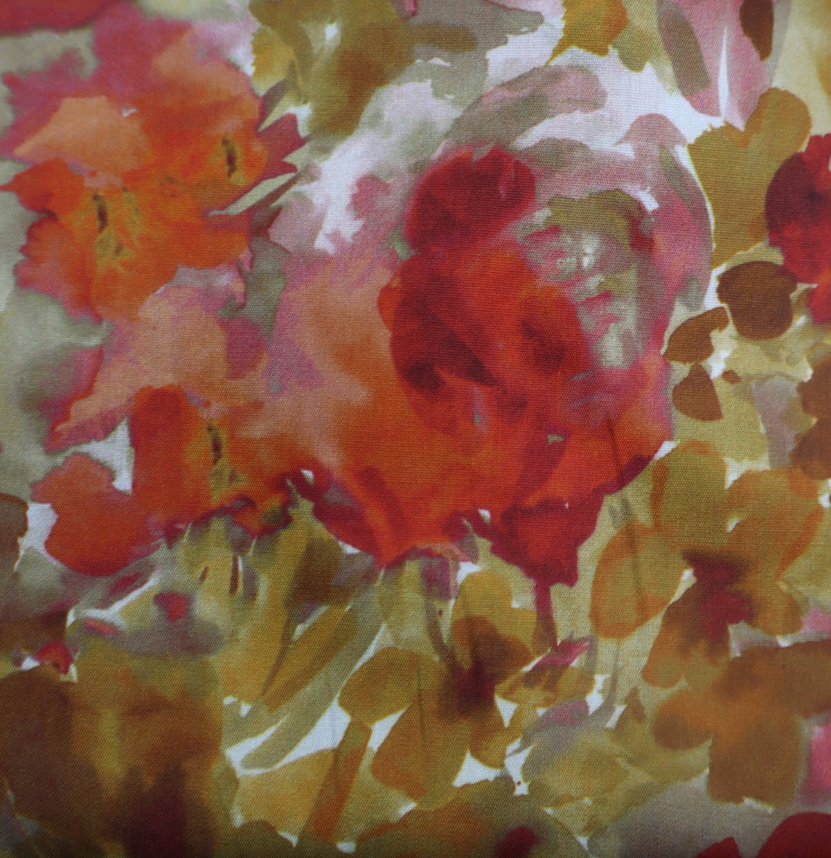 Aquarellblumen cognac