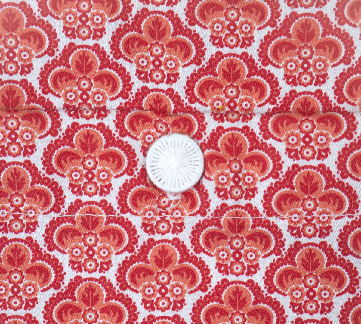 40 x 80 rot hibiscus retro Einzelstück