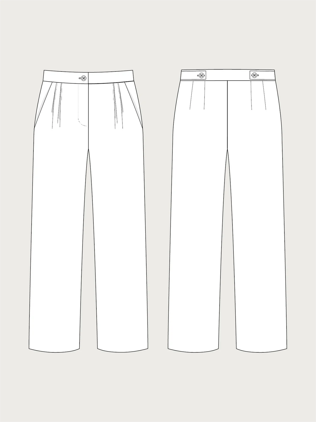 TAL  - HIGH WAISTED TROUSERS - The Assembly Line