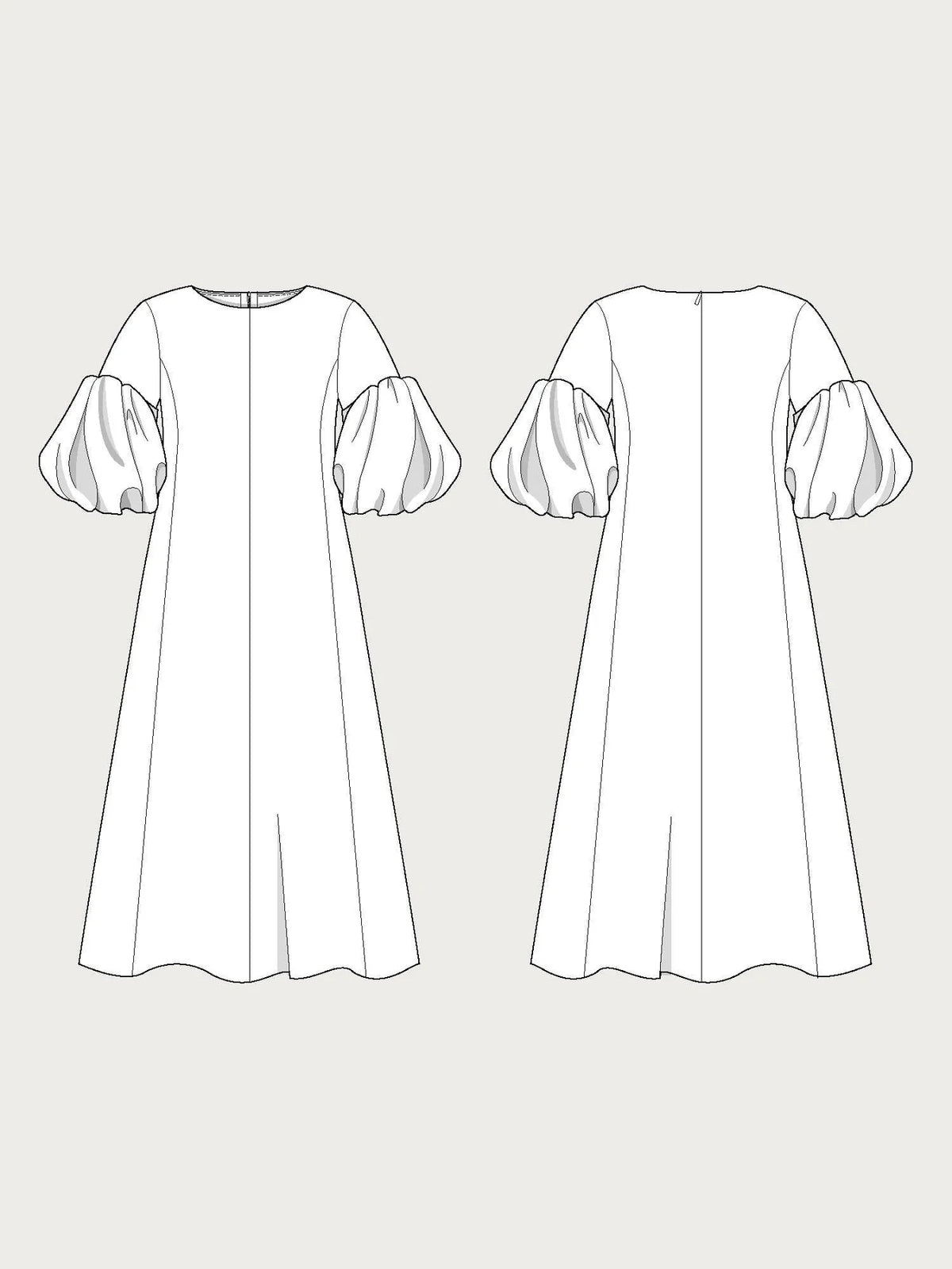 TAL  - BALLOON SLEEVE DRESS - The Assembly Line