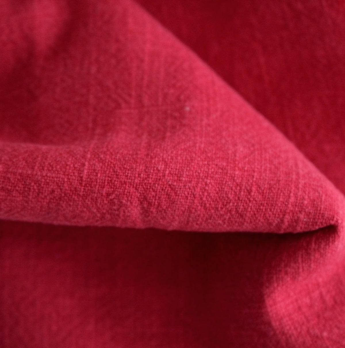 tomatenrot Leinen stonewashed