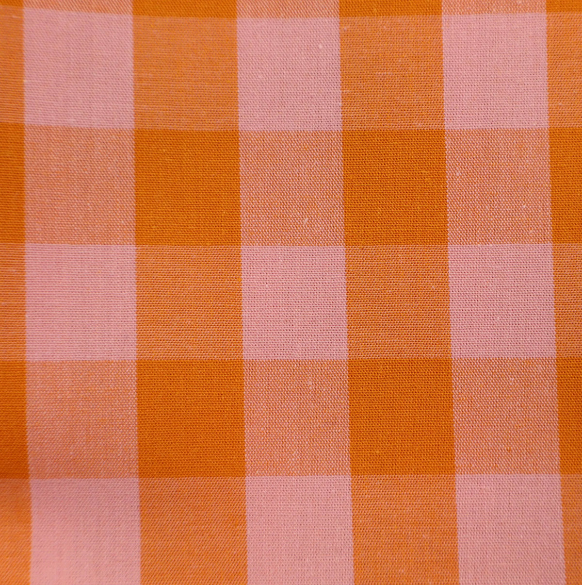 orange pink checkered
