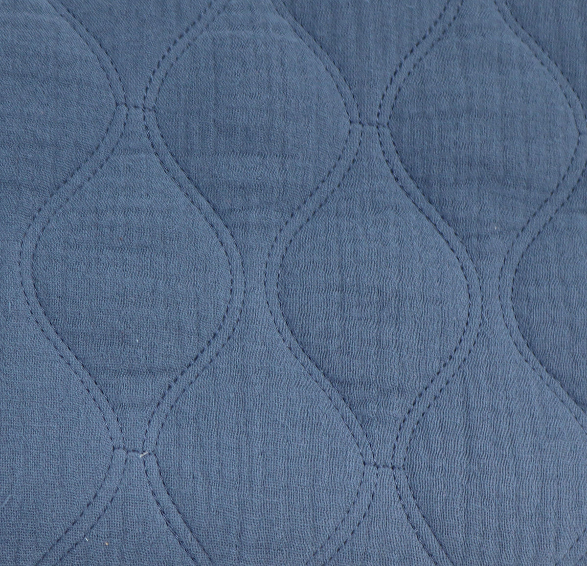 Musselin quilt jeansblau Stepper