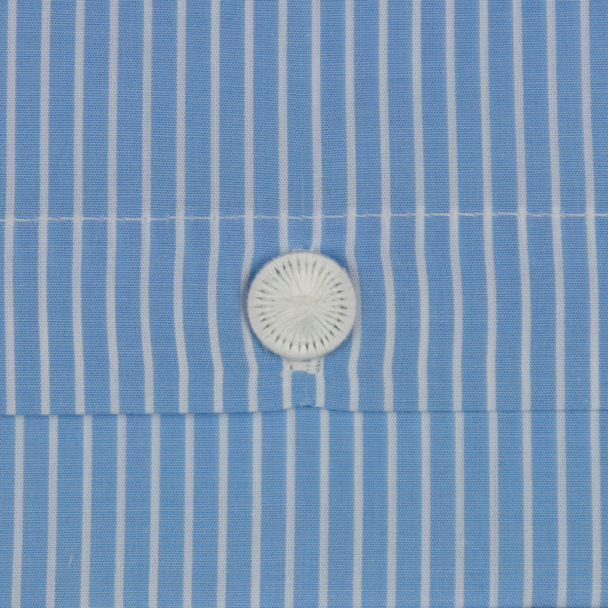 80 x 80 hellblau bretonisch gestreift Einzelstück
