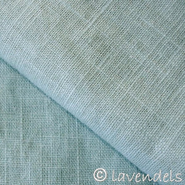 eisblau Leinen enzymwashed