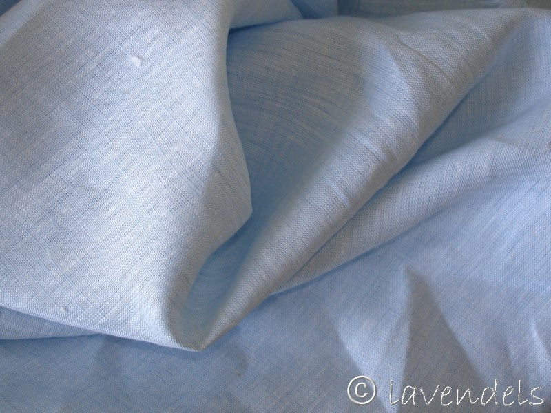 hellblau Leinen leicht uni 175 cm breit