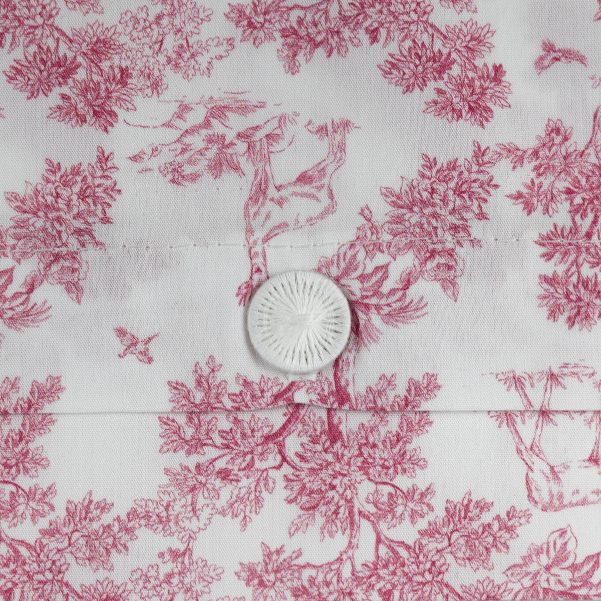 135 x 200 single pieces cherry red Toile de Jouy