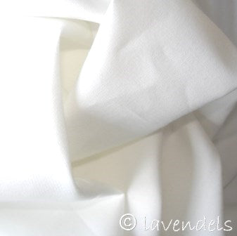 Satin Baumwolle schneeweiss